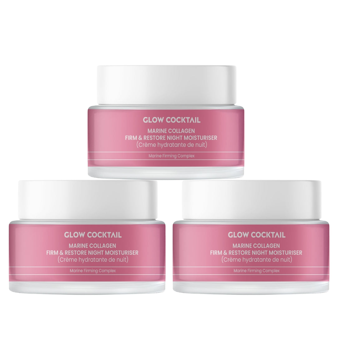 Marine Collagen Firm & Restore Night Moisturiser Trio